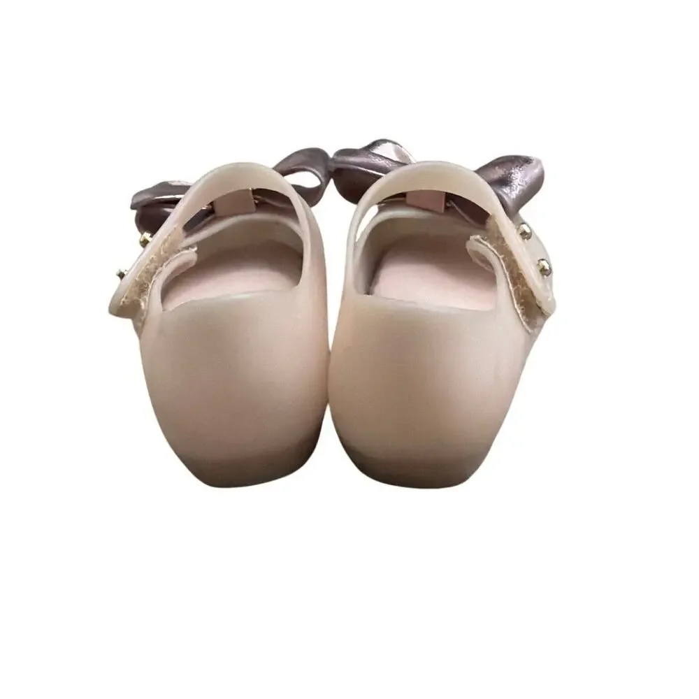 Mini Melissa Ultragirl Classy Bow Mary Jane Flat Toddler Size 6